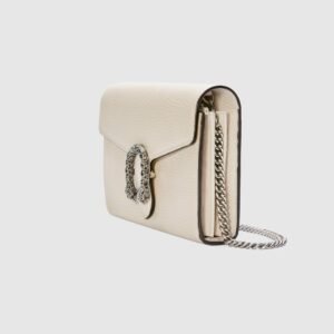 Gucci Dionysus Mini Leather Chain Bag White | AlmaBagz