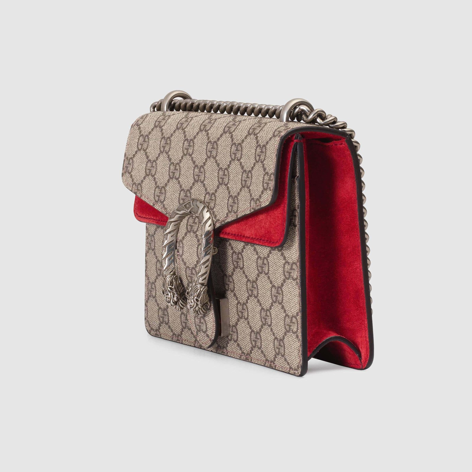Gucci Dionysus GG Supreme Mini Bag Beige Red | AlmaBagz
