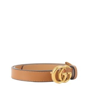 Gucci Brown GG Marmont Thin Belt. | AlmaBagz