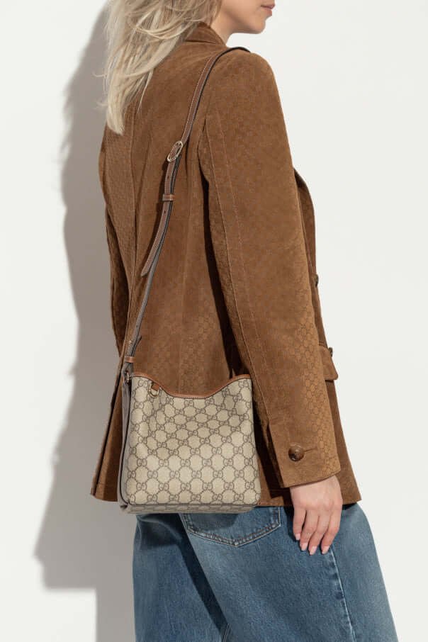 GUCCI GG EMBLEM MINI BUCKET BAG mini | AlmaBagz