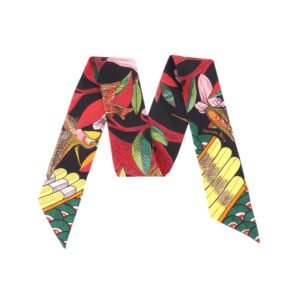 Hermes Floral Motif Twilly. | AlmaBagz