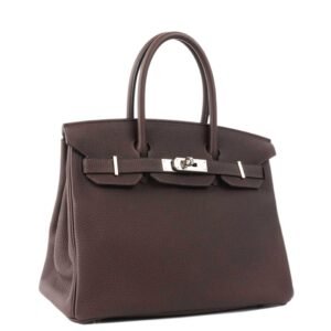 Hermes Ebene/Gold Birkin 30 PHW. | AlmaBagz