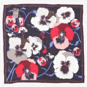 Gucci Womens Floral Scarf Black | AlmaBagz