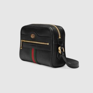 Gucci Ophidia Burgundy Leather Small Belt Bag | AlmaBagz