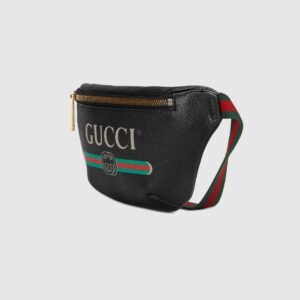 Gucci Print Small Belt Bag Black | AlmaBagz