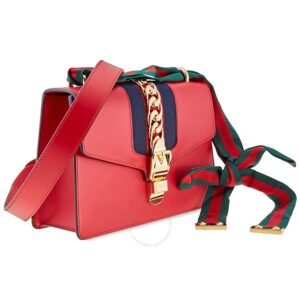 Gucci SyLouis Vuittonie Small Shoulder Bag Hibiscus Red | AlmaBagz