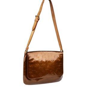 Louis Vuitton Bronze Vernis Patent Musette Salsa Bag. | AlmaBagz