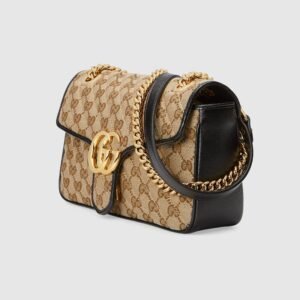 Gucci GG Marmont Small Shoulder Bag GG Canvas | AlmaBagz