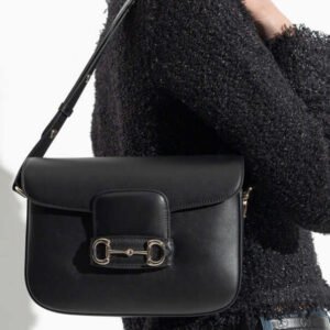 Gucci  black Horsebit 1955 small | AlmaBagz