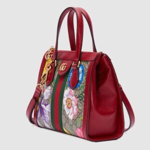Gucci Ophidia GG Flora small tote bag red | AlmaBagz