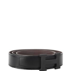 Hermes All Black Matte H Belt. | AlmaBagz