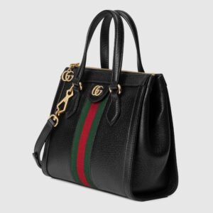 Gucci Ophidia Small Tote Bag Black | AlmaBagz