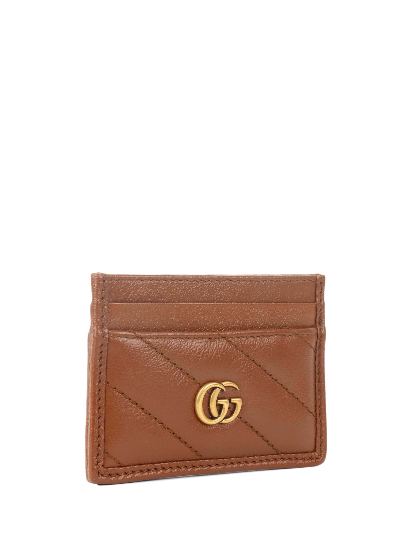 Gucci Brown GG Card Holder. | AlmaBagz