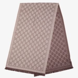 Gucci Womens GG Scarf Beige / Brown | AlmaBagz