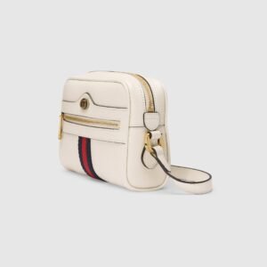 Gucci Ophidia Leather Mini Bag White | AlmaBagz