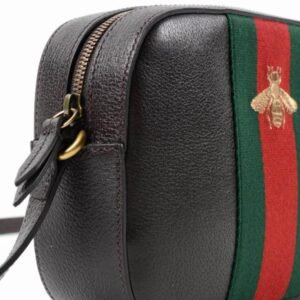 Gucci Leather Shoulder Bag Bee | AlmaBagz
