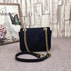 Gucci GG Marmont Embroidered Velvet Mini Bag Blooms | AlmaBagz