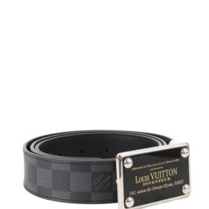 Louis Vuitton Damier Graphite Inventeur Belt. | AlmaBagz