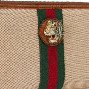 Gucci Rajah Zip Around Wallet Beige Vintage Canvas | AlmaBagz
