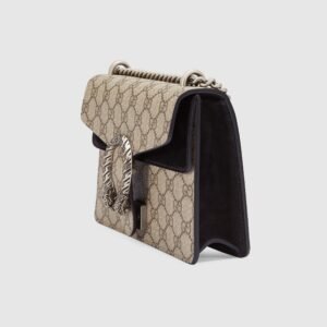 Gucci Dionysus GG Supreme Mini Bag Beige Black | AlmaBagz