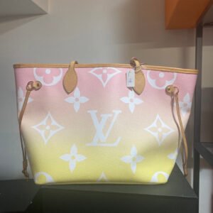 Louis Vuitton Monogram Giant By The Pool Neverfull MM Light Pink | AlmaBagz
