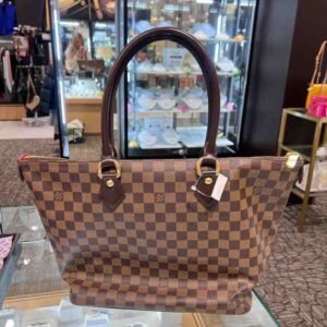 Louis Vuitton Damier Canvas Saleya MM Tote Bag | AlmaBagz