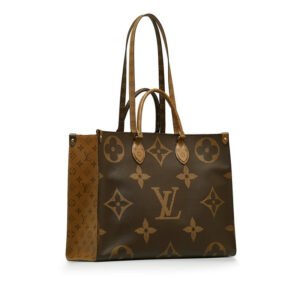 Louis Vuitton Monogram Giant Reverse Onzagor GM Handbag Shoulder Bag 2WAY M45320 Brown PVC Leather  Louis Vuitton | AlmaBagz