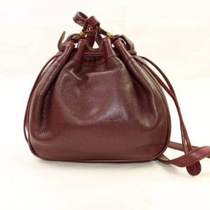 Gucci Bucket Bag Drawstring Burgundy Leather Satchel | AlmaBagz