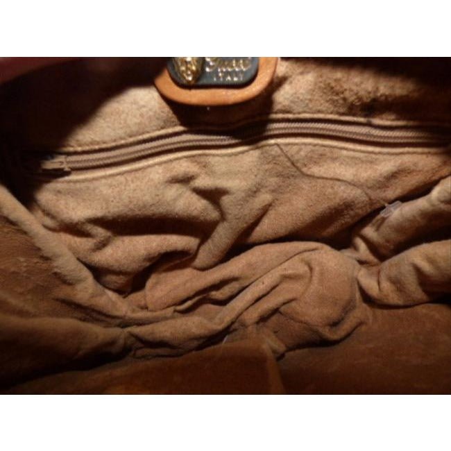 Gucci, brown micro Guccissima print coated canvas and camel leather cross body or shoulder bag with a zip top closure | AlmaBagz