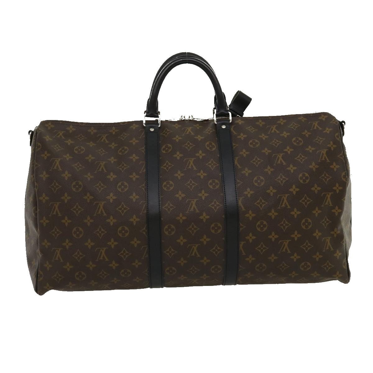LOUIS VUITTON Monogram Macassar Keepall Bandouliere 55 M56714 Auth 30568A | AlmaBagz