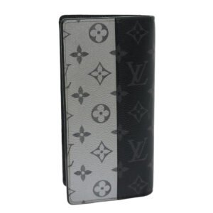 LOUIS VUITTON Eclipse Split Portefeuille Braza Long Wallet M63027 LV Auth 30731A | AlmaBagz