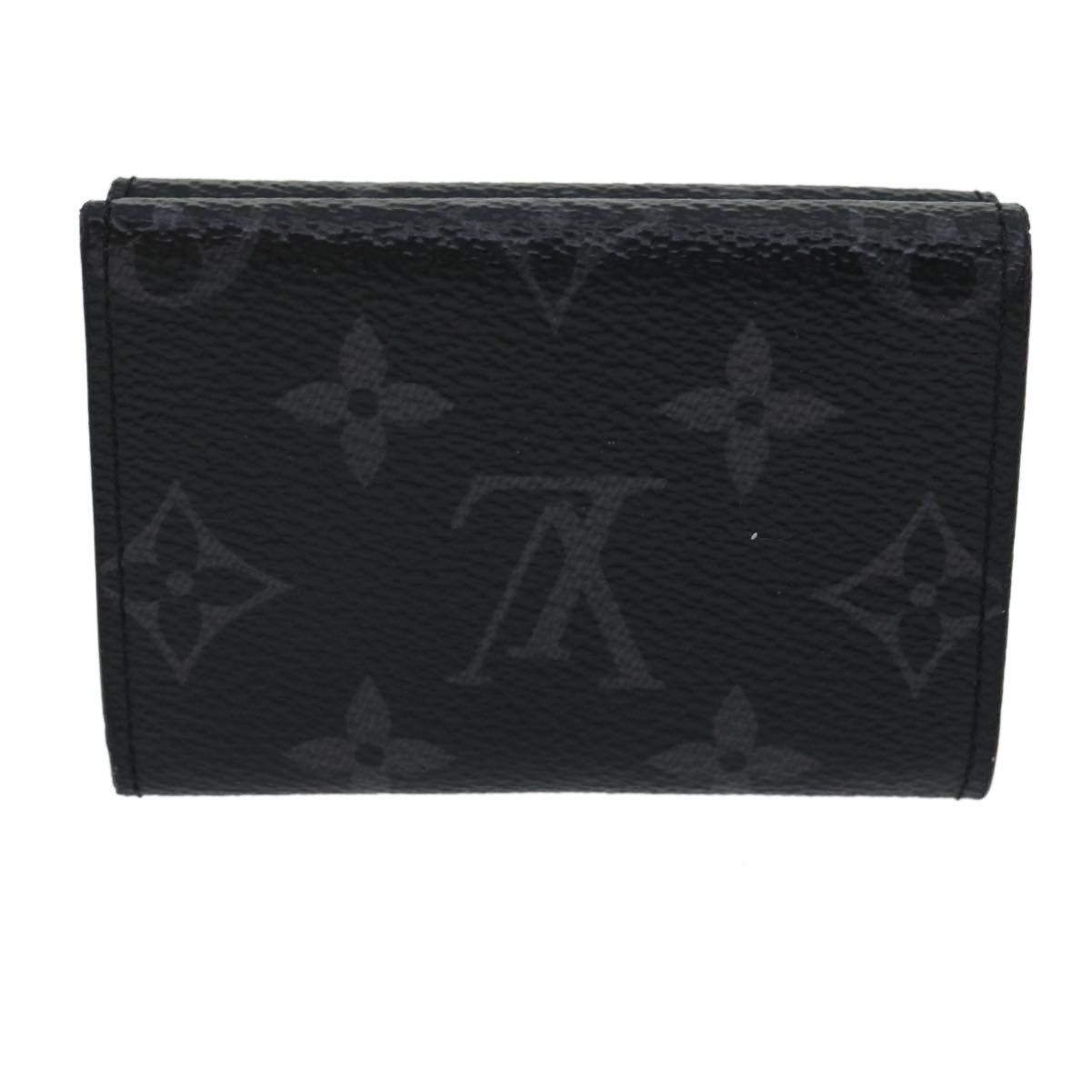 LOUIS VUITTON Monogram Eclipse Discovery compact wallet Wallet M67630 Auth 30813 | AlmaBagz