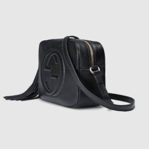 Gucci Soho Small Leather Disco Bag Black | AlmaBagz