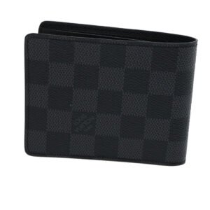 LOUIS VUITTON Damier Graphite Portefeuille Slender Wallet N63261 LV Auth 31031A | AlmaBagz