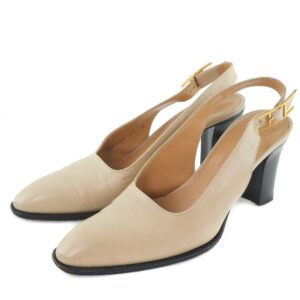 HERMES pumps Calfskin beige Women 36EF Used | AlmaBagz
