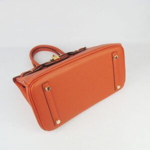 Hermes Birkin 30cm Togo Leather Handbags Orange Golden | AlmaBagz
