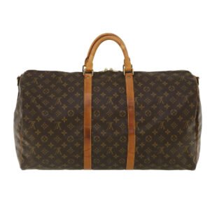 LOUIS VUITTON Monogram Keepall Bandouliere 55 Boston Bag M41414 LV Auth 32935 | AlmaBagz