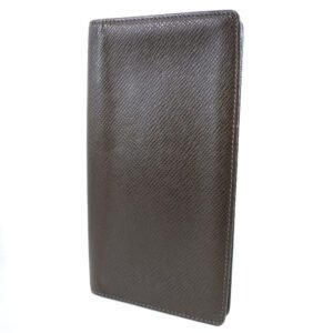 Louis Vuitton Brown Leather Porte carte credit bifold wallet accessories | AlmaBagz