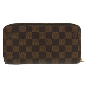 LOUIS VUITTON Damier Ebene Zippy Wallet Long Wallet N41661 LV Auth 33207 | AlmaBagz