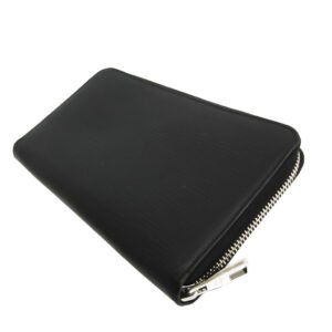 Louis Vuitton Black Leather Zippy organizer wallet accessories | AlmaBagz