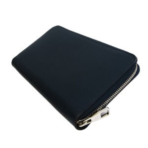 Louis Vuitton Navy Leather Zippy organizer wallet accessories | AlmaBagz