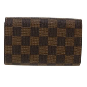 LOUIS VUITTON Damier Ebene Portefeuille Tresor Bifold Wallet N61736 Auth 35558 | AlmaBagz