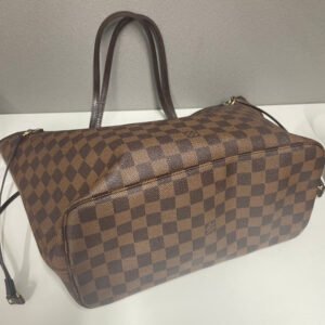 Louis Vuitton Damier Ebene Neverfull MM Tote Bag, Brown | AlmaBagz