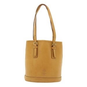 LOUIS VUITTON Nomad Leather Bucket PM Shoulder Bag Beige M85001 LV Auth 36170 | AlmaBagz