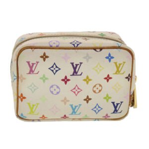 LOUIS VUITTON Monogram Multicolor Trousse Wapity Pouch White M58033 Auth 36551 | AlmaBagz