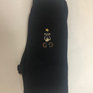 Gucci GG Lyre and Star Long Socks in Midnight Blue | AlmaBagz