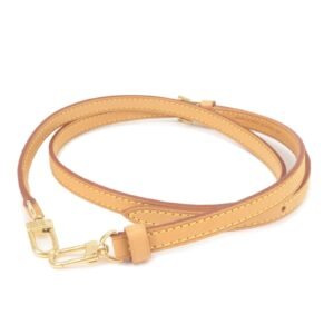 Louis Vuitton Leather Shoulder Strap Beige Adjustable J52314 | AlmaBagz