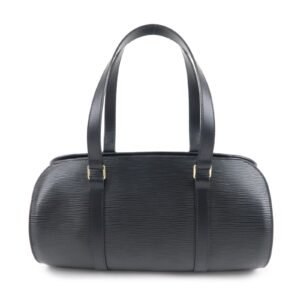 Louis Vuitton Epi Soufflot & Pouch Hand Bag Noir Black M52862 | AlmaBagz