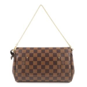 Louis Vuitton Damier Ebene Favorite MM 2Way Shoulder Bag N41129 | AlmaBagz