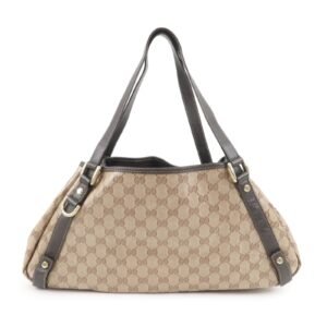 GUCCI Abbey GG Crystal Leather Tote Bag Beige 293578 | AlmaBagz